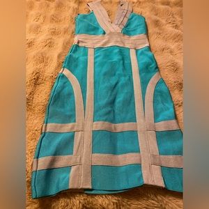 Bodycon blue dress by Bebe